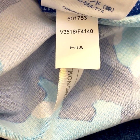 Children’s Lands’ End Polyester & Spandex Blue Polar Bear Rash Guard Shirt Sz M - Picture 7 of 7